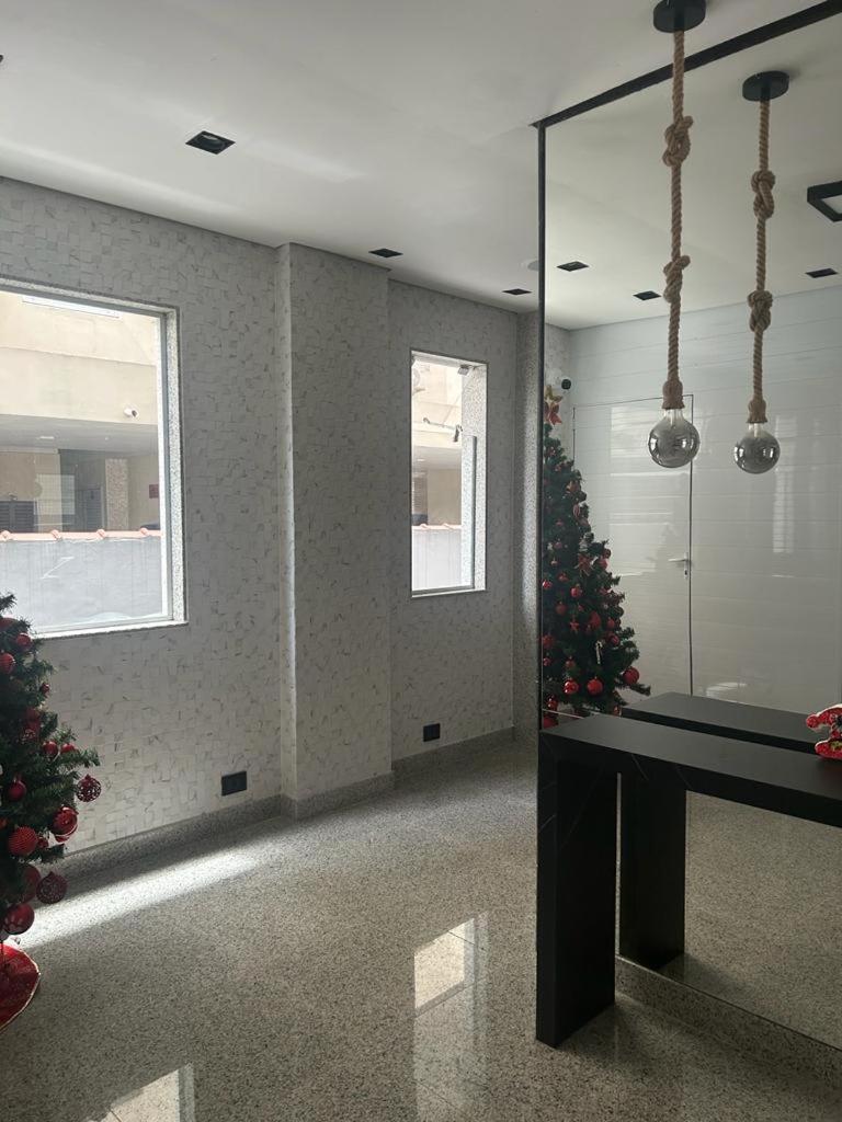 Apartamento Em Santos No Gonzaga Em Frente A Praia 외부 사진