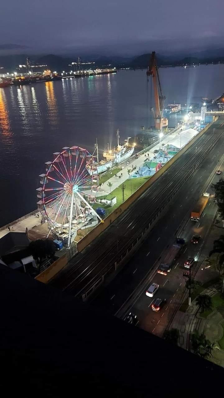 Apartamento Em Santos No Gonzaga Em Frente A Praia 외부 사진