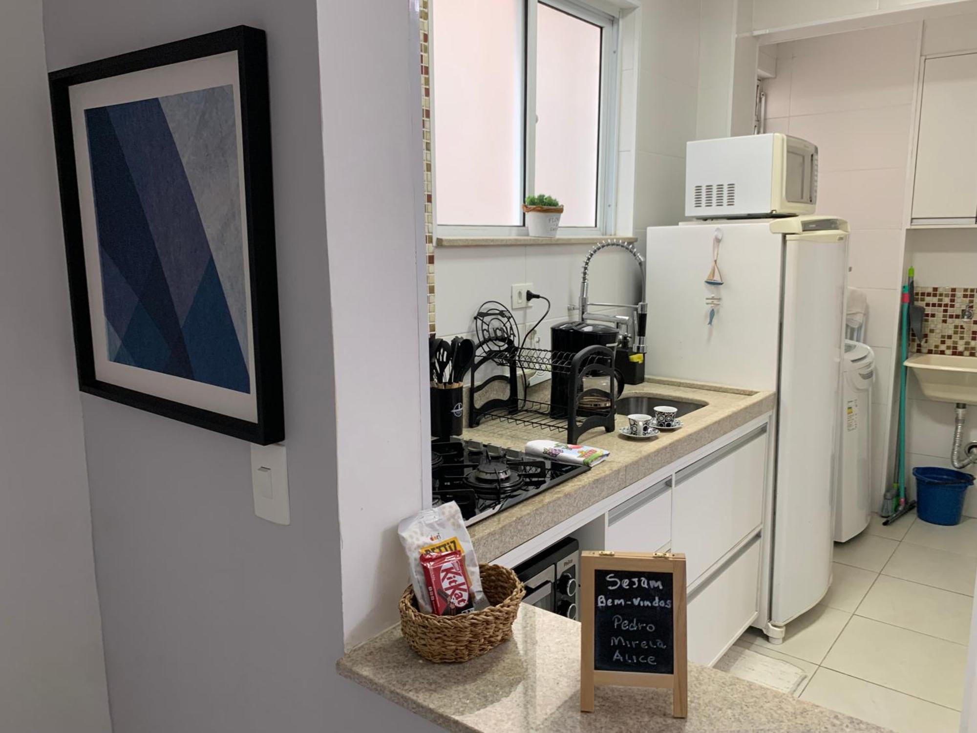Apartamento Em Santos No Gonzaga Em Frente A Praia 외부 사진